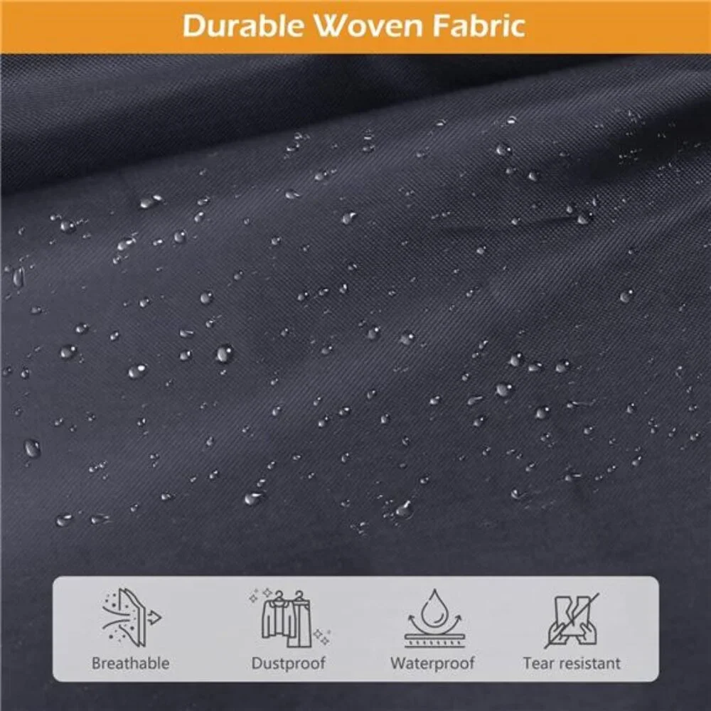 65 Inch Garment Bags 2 Pack Long Travel Dress Wedding Coat Suit Black Waterproof